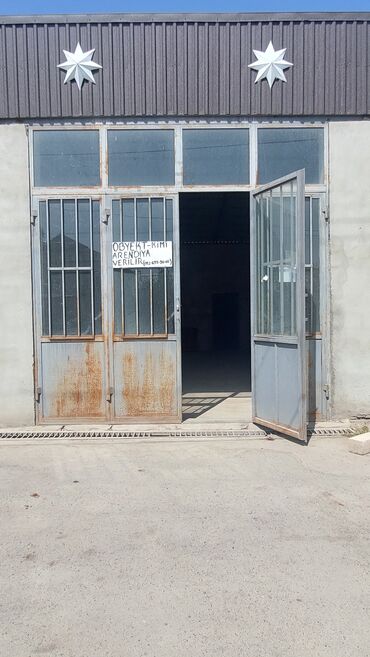 anbar icareye verilir: Obyekt arendiya verilir eni 5m uzunluğu 10m hündürlüyü 3.5m. Obyekt