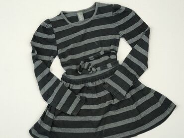 sukienka z paskiem: Dress, Zara, 4-5 years, 104-110 cm, condition - Fair
