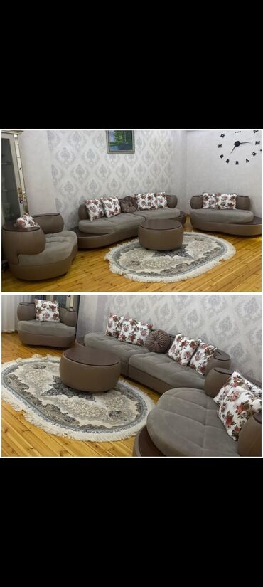 Kuşetkalar: 3 hissəli divan dəsti 660₼.Əla vəziyyətdədir.Ünvan 6650 Sevil1