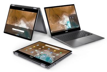 Планшеты: Планшет, Acer, память 128 ГБ, 13" - 14", Wi-Fi, Б/у, Трансформер цвет - Серый