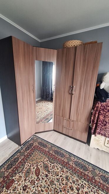 кухонный шкаф напольный: Кийим салуучу шкаф, Колдонулган, Бурчтук, МДФ