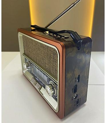 flashkart: Nostalji görünüşlü səs gücləndirici Fm radio Bluetooth USB flashkart — 5