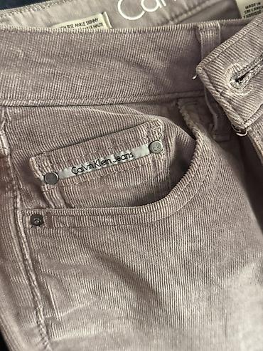 salvar: Şalvar, Calvin Klein, rəng - Bənövşəyi — 4