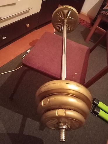 Ştanqlar və ştanq diskləri: Ştanq, Çəki: 22 kq, Yeni — 6