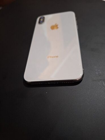 Apple iPhone: IPhone X, Б/у, 64 ГБ, Серебристый, Защитное стекло, Чехол, 100 % — 5