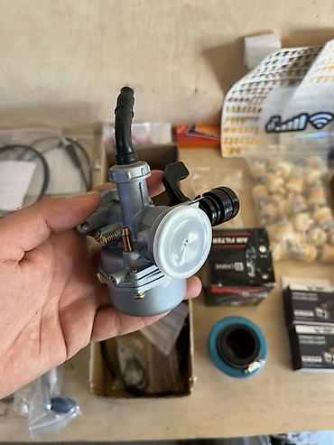 moto səs boğucu: Moped/skuter üçün karbürator və aksesuar dəsti Məhsulun tərkibi: - — 1