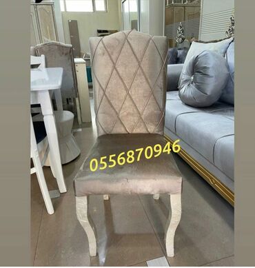 Masa və oturacaq dəstləri: Qonaq otağı üçün, Yeni, Açılmayan, Dördbucaq masa, 6 stul — 25