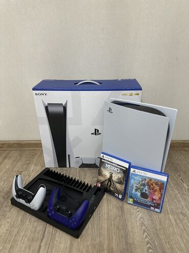 ps5 на прокат: Sony PlayStation 5 на 825 гб с двумя джойстиками два диска и с