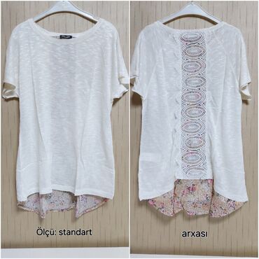Köynək və bluzalar: Türkiyə fabrik mallarıdır hər birinin qiyməti çox ucuzdur 3-7 manat — 4