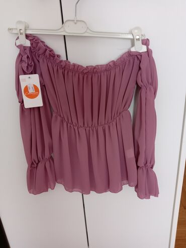 zara bluze i tunike: M (EU 38), Single-colored, color - Pink