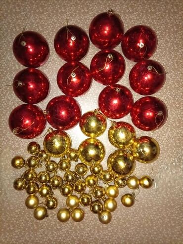 наборы: Набор новогодних шаров для ёлки Состав: - Большие красные глянцевые