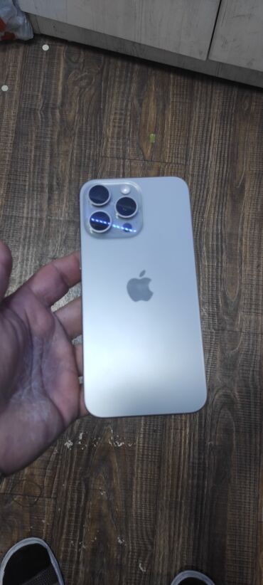 i̇phone 12 pro: IPhone 15 Pro Max, 256 GB, Natural Titanium, Zəmanət, Barmaq izi, Simsiz şarj