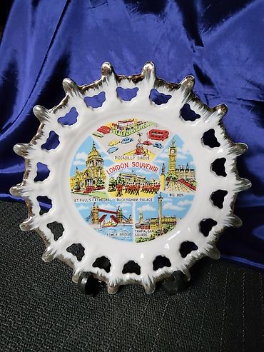 Ostali kućni dekor: Tanjir London za na zid,vintaz,Foreign porcelan. Tanjir za na zid — 1