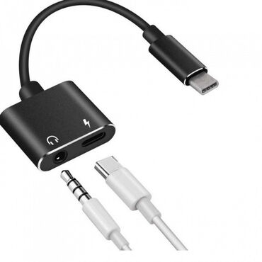 акмулятор зарядка: 2-в-1 USB-Type-C до 3,5 разъема для наушников Адаптер для зарядного