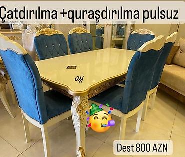 Masalar və oturacaqlar: Masa desdi — 1