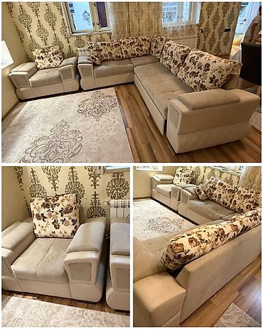 Künc divan 1 ədəd kreslo dəsti satılır 300₼.açılır,baza var.Ünvan Binə