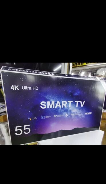 видео: Телевизоры Samsung Android 13 c голосовым управлением, 55 дюймовый 130