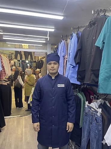 Медицинская одежда: Медицинский халат 🇰🇬 ЦЕНА 1200с Ткань габардин Ткань тиси Ткань хб — 23