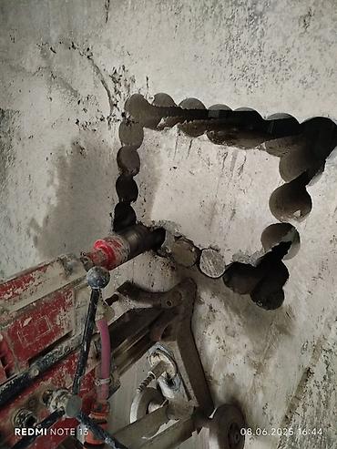 Beton işləri: Beton kəsimi və deşmə xidməti - Diamant diskli divar kəsimi: monolit — 4