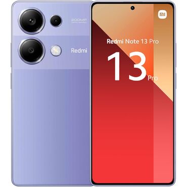 8gunun telefonudu her şeyi var 1il qaranti: Xiaomi Redmi Note 13 Pro, 512 GB, rəng - Bənövşəyi, 
 Zəmanət, Barmaq izi, Simsiz şarj