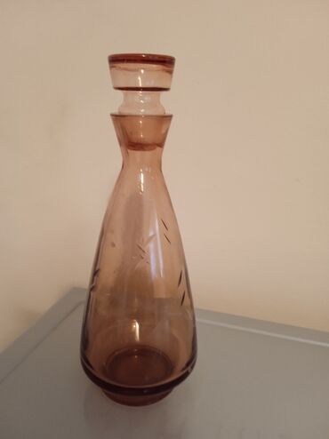 Антикварные вазы: Штоф-графин. Цветное стекло60 годы СССР .Изготовлен из качественного