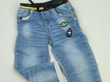 czarne jeansy shein: Spodnie jeansowe, 12 lat, 146/152, stan - Bardzo dobry