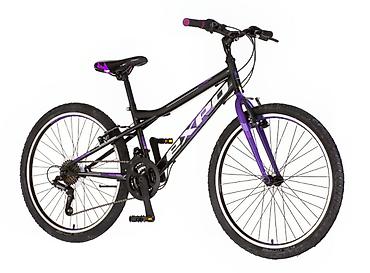 chicco flasice: Bicikl junior Explorer Spark 24" 13" (XS), crno‑ljubičasti Opis — 1