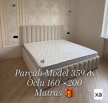 kreditle generator satisi: Parçalı Model yataq – ölçü 160×200. - Yumşaq, vertikal kanallı — 1