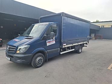 Грузоперевозки на тентованном Mercedes-Benz Sprinter (еврофургон