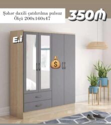 Masa və oturacaq dəstləri: Yeni, Qarderob, paltar dolabı