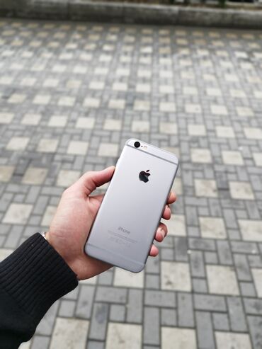 ayfon 6s: IPhone 6, 64 GB, Gümüşü, Barmaq izi