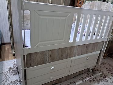 mothercare beşik: Oğlan və qız üçün, İşlənmiş, Dördbucaq, Beşik, Dəstsiz, Matras ilə, Yellənmə mexanizmsiz — 1