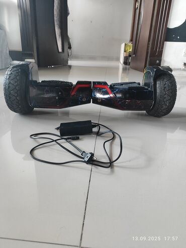 Гироскутеры: Off-road hoverboard (gyroskuter) – iri protektorlu təkərlər, LED