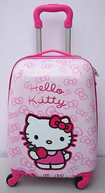 Putni koferi i torbe: Set kofera Hello Kitty – 2 kom - Dizajn: beli i roze koferi sa — 13