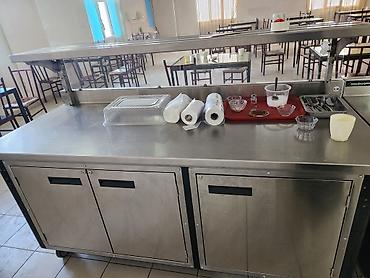 Другое оборудование для кафе, ресторанов: В связи закрытием столовой продаю: линия раздачи длиною 6м, состоит из — 5