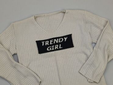 sweterek biały do chrztu: Sweater, 7 years, 116-122 cm, condition - Good