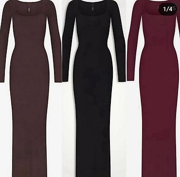 Haljine: Haljine duge sve su sa elastinom. Crna,pink,borda,teget,plava,tamno — 14