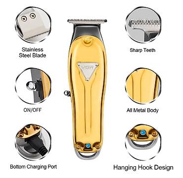 sns makinesi: Professional Trimmer VGR 057 - 1 Sürətli - 7000RPM / 1400MAH - 180 — 3