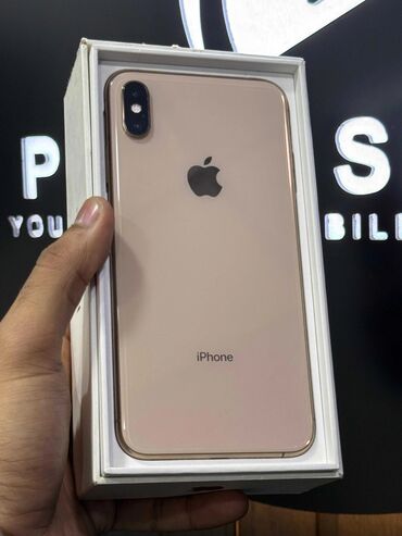 Apple iPhone: IPhone Xs Max, 256 GB, Natural Titanium, Zəmanət, Barmaq izi, Face ID