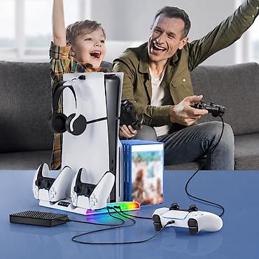 asus maticne ploce: PS5 Slim multifunkcionalno postolje – hlađenje + punjač za 2 — 1