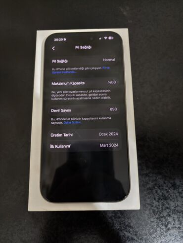 Apple iPhone: IPhone 15 Pro, 256 GB, Natural Titanium -da lalafo.az — 5 Apple iPhone: IPhone 15 Pro, 256 GB, Natural Titanium — 5