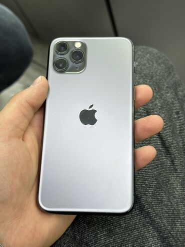 Apple iPhone: IPhone 11 Pro, Б/у, 256 ГБ, Matte Space Gray, Защитное стекло, Чехол