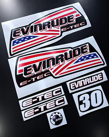 methyl 3: EVINRUDE E-TEC 30 Nalepnice za Vanbrodski Motor- 2885 EVINRUDE E-TEC — 2