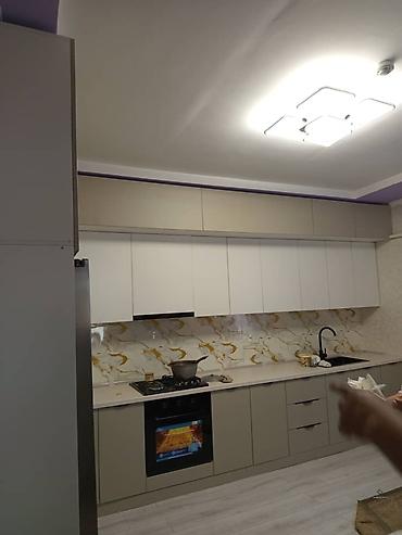 Кухонные гарнитуры: Кухонный гарнитур угловой конфигурации, выполненный в современном — 10