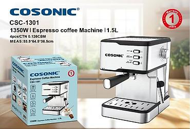 панара: Эспрессо-кофемашина COSONIC CSC-1301 - Мощность: 1350 Вт - Давление — 1