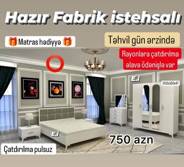 Masa və oturacaq dəstləri: *Yataq dəsti / Yataq otağı mebeli 💥* ✔️Rəng seçimi var ✔️ *Şəhər