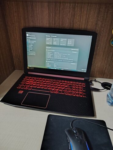 aoc 24: Ноутбук, Acer, 8 ГБ ОЗУ, AMD Ryzen 5, 17.3 ", Б/у, Игровой, память SSD