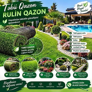 🌿 TƏBİİ QAZON | QAZON RULONU | LANDŞAFT DİZAYN 🌿 Həyətinizə və