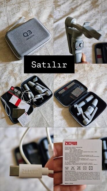 ZHIYUN Smooth Q3 smartfon gimbal stabilizatoru, mobil cihazlarla sabit