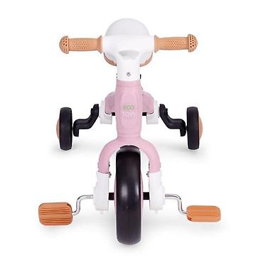 sonic komplet: Ecotoys balans bicikl sa pedalama i pomoćnim točkovima 3u1 – pink — 5
